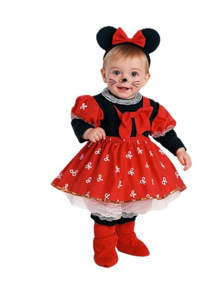 Costume da topolina 2/3 anni - di alta qualità, ideale per carnevale, feste a tema ed eventi speciali